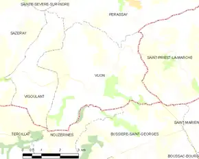 Poziția localității Vijon