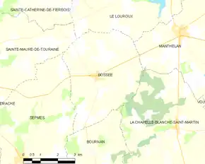 Poziția localității Bossée