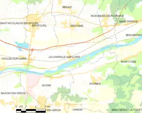 Poziția localității La Chapelle-sur-Loire