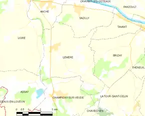 Poziția localității Lémeré