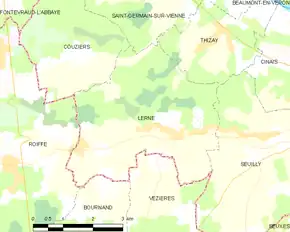 Poziția localității Lerné