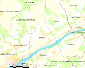 Poziția localității Limeray