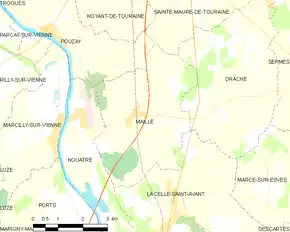 Poziția localității Maillé