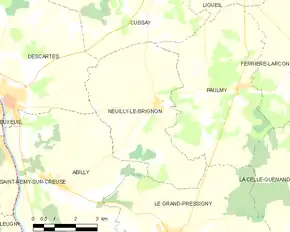Poziția localității Neuilly-le-Brignon