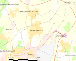 Poziția localității Notre-Dame-d'Oé