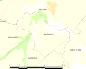 Poziția localității Saint-Bauld