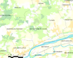 Poziția localității Saint-Étienne-de-Chigny