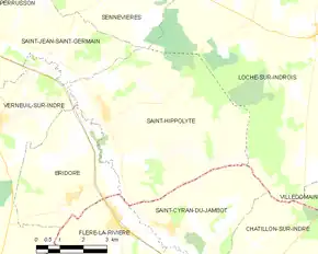 Poziția localității Saint-Hippolyte