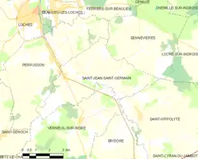 Poziția localității Saint-Jean-Saint-Germain