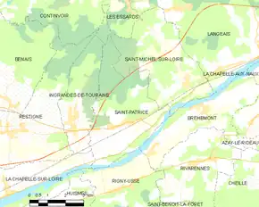 Poziția localității Saint-Patrice