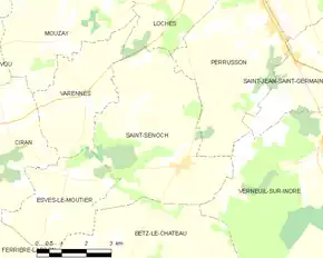 Poziția localității Saint-Senoch