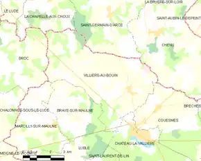 Poziția localității Villiers-au-Bouin