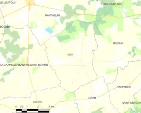 Poziția localității Vou