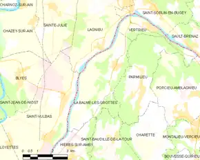 Poziția localității La Balme-les-Grottes