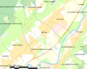 Poziția localității Bernin