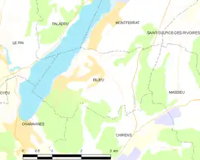 Poziția localității Bilieu