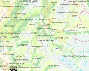 Poziția localității Le Bourg-d'Oisans