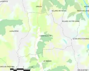 Poziția localității Chantelouve