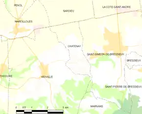 Poziția localității Châtenay