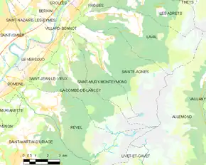 Poziția localității La Combe-de-Lancey
