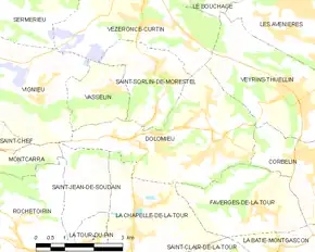 Poziția localității Dolomieu