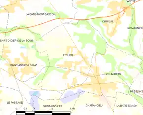 Poziția localității Fitilieu