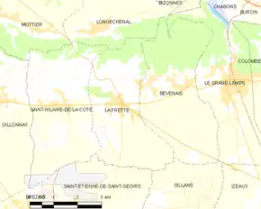 Poziția localității La Frette