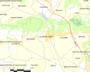 Poziția localității Le Grand-Lemps
