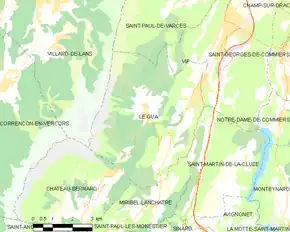 Poziția localității Le Gua