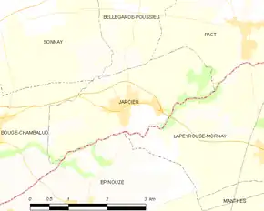 Poziția localității Jarcieu