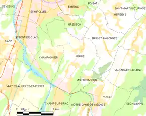 Poziția localității Jarrie