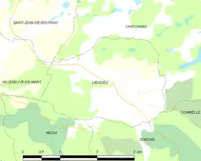 Poziția localității Lieudieu