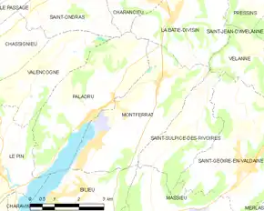 Poziția localității Montferrat