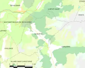 Poziția localității La Morte