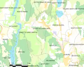 Poziția localității La Motte-d'Aveillans