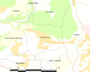 Poziția localității La Murette
