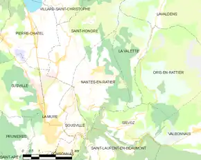 Poziția localității Nantes-en-Ratier