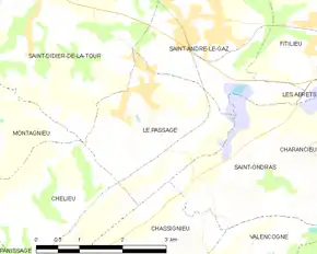 Poziția localității Le Passage