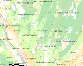 Poziția localității Proveysieux