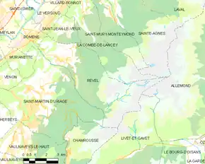 Poziția localității Revel