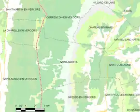 Poziția localității Saint-Andéol