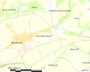 Poziția localității Saint-Barthélemy