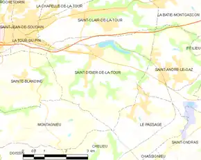 Poziția localității Saint-Didier-de-la-Tour