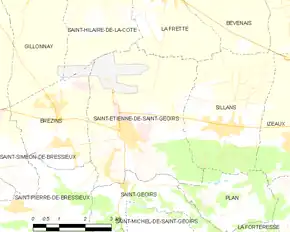 Poziția localității Saint-Étienne-de-Saint-Geoirs