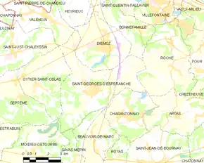 Poziția localității Saint-Georges-d'Espéranche