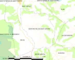Poziția localității Saint-Michel-de-Saint-Geoirs