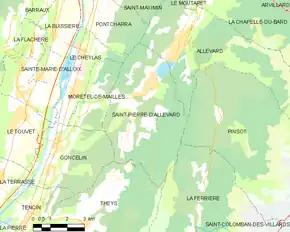 Poziția localității Saint-Pierre-d'Allevard