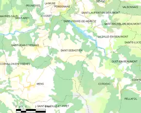 Poziția localității Saint-Sébastien