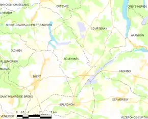 Poziția localității Soleymieu