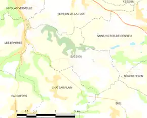 Poziția localității Succieu